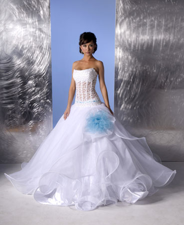 Orifashion HandmadeRomantic Sexy Silk Organza Bridal Gown SW018